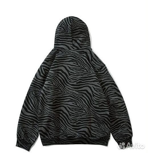 Худи Zebra (черный + серый)