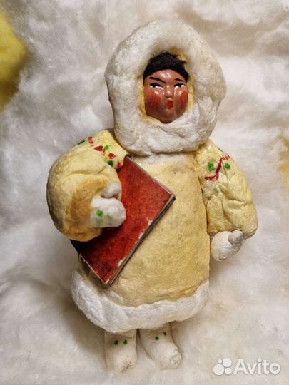 Ватные елочные игрушки