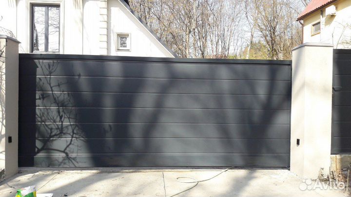 Откатные ворота Алютех