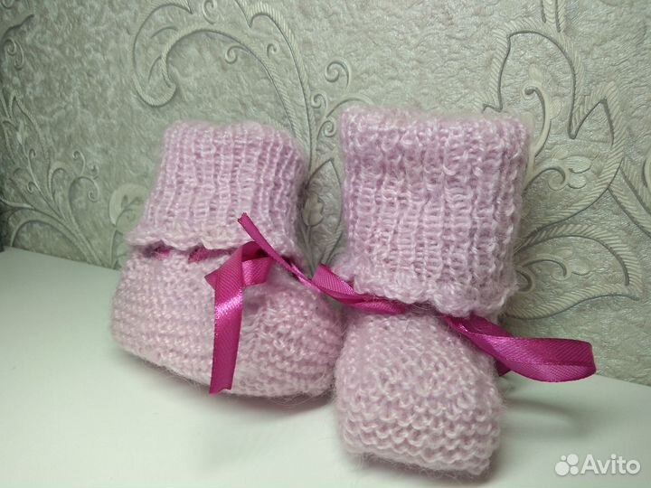 Пинетки детские вязаные