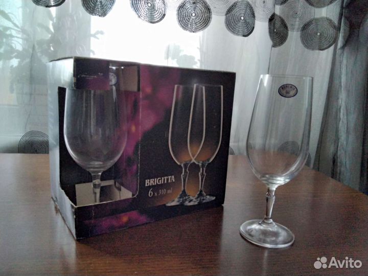 Бокалы новые4 видаCruClassic,BormioliRocco,Bohemia