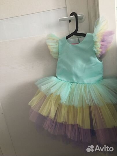 Нарядное платье для девочки 4-5 лет и ободок