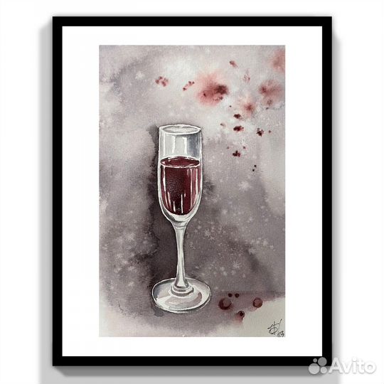 Акварель, ручная работа. 21х14см