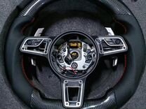 Руль Porsche Cayenne 958 анатомия, карбон