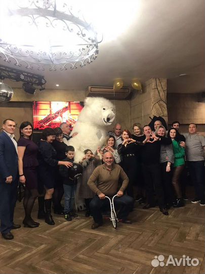 Белый мишка поздравление