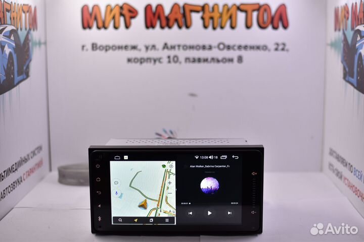 Магнитола Toyota 200x100 android 2/32гб DSP