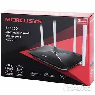 Wi-Fi роутер Mercusys AC12 v1 двухдиапазонный