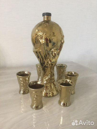 Кубок мира world CUP штоф с рюмккми