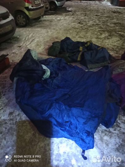 Палатка,матрас, туризм рыбалка