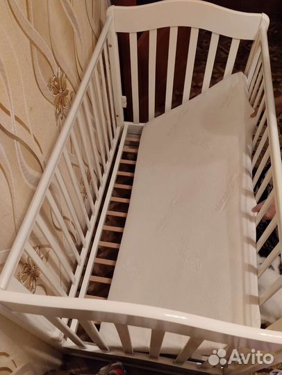 Детская кроватка трансформер с комодом