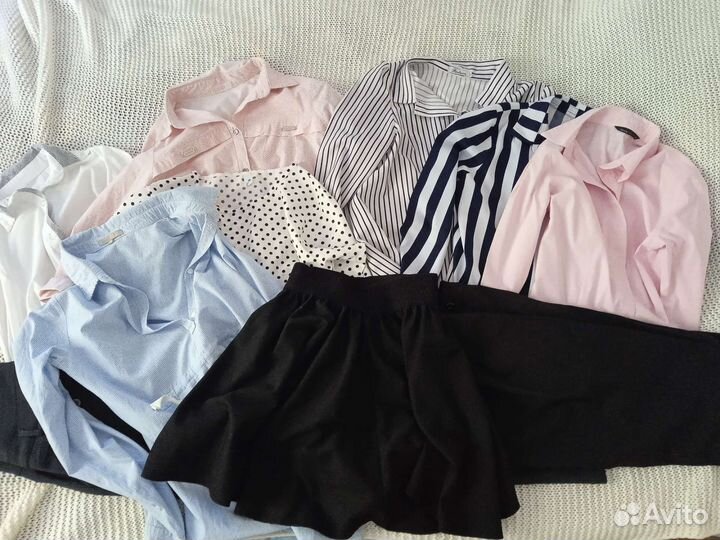 Школьные рубашки, брюки, юбки