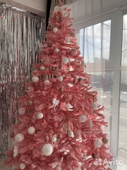 Елка искусственная розовая бу