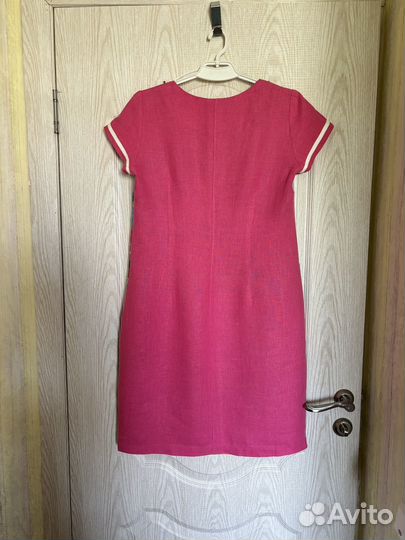 Летнее платье 48р малиновое длина миди