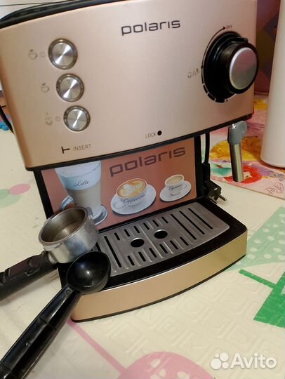 Кофеварка рожковая б.у polaris