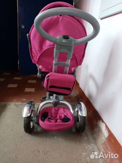Детский трехколесный велосипед коляска