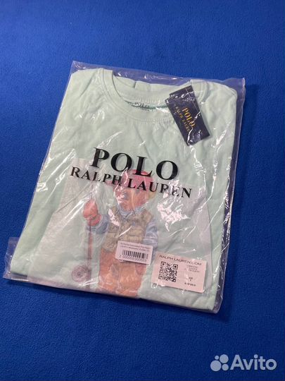 Ralph lauren футболка с медвежонком