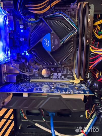 Материнская плата + процессор + озу + кулер