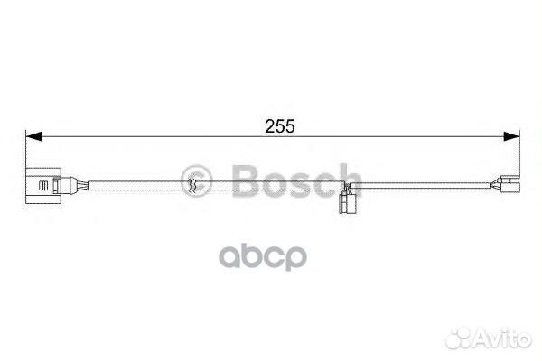Датчик износа торм. колодок 255mm 1987473013