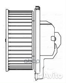 Э/вентилятор отоп. для а/м Mitsubishi Pajero II