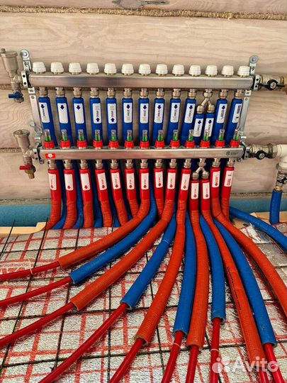 Монтаж водяного теплого пола