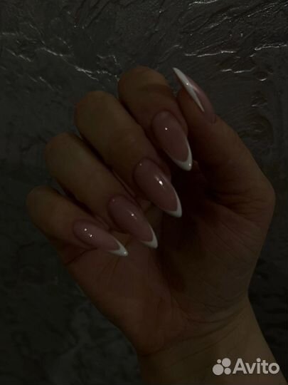 Маникюр наращивание ногтей