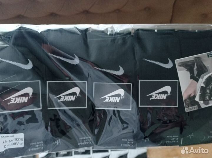 Носки nike белые высокие