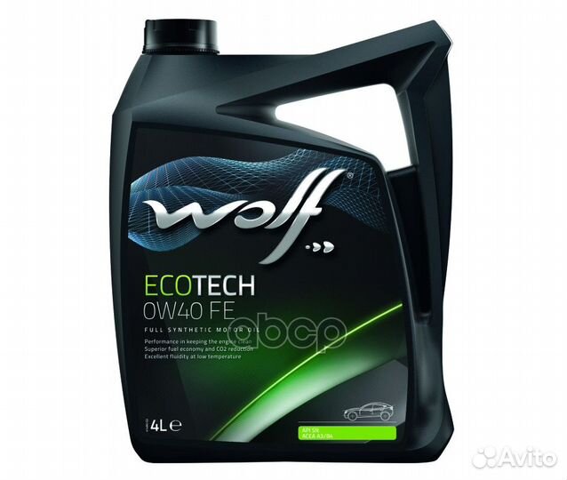 Wolf ecotech 0W40 FE SN A3/B4 Масло моторное си