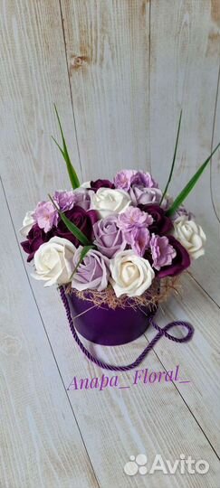 Букет из мыльных роз