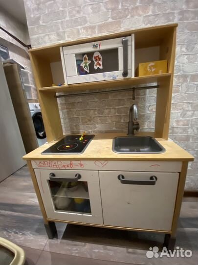 Детская кухня Икеа + посуда + овощи