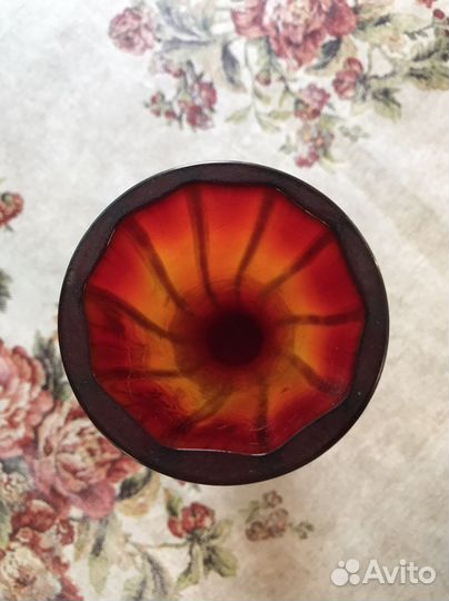 Ваза цветное стекло СССР