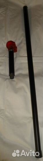 Трость металлическая с навершием в виде черепа