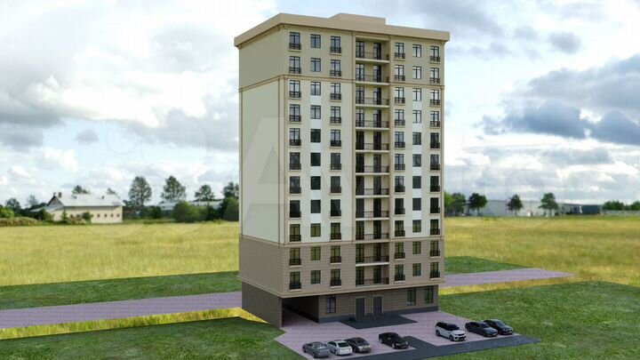 1-к. квартира, 43,6 м², 4/12 эт.