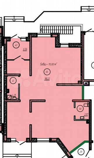 Свободного назначения, 113 м²