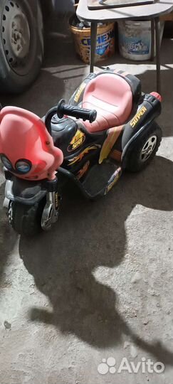 Детский электромобиль мотоцикл бу