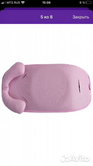 Анатомический матрас в автокресло