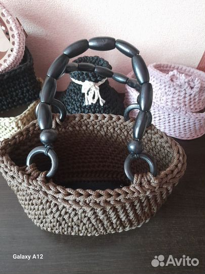 Сумка женская ручная работа. вязанная