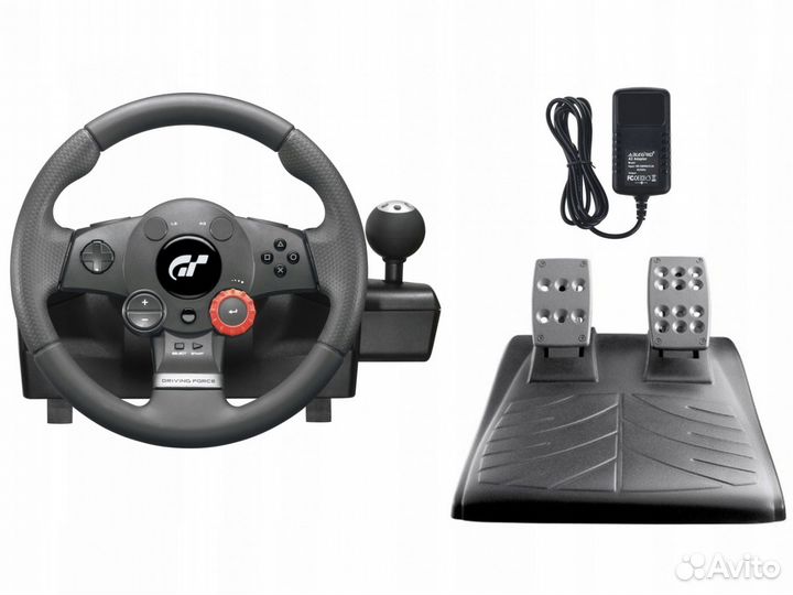 Игровой руль logitech driving force gt
