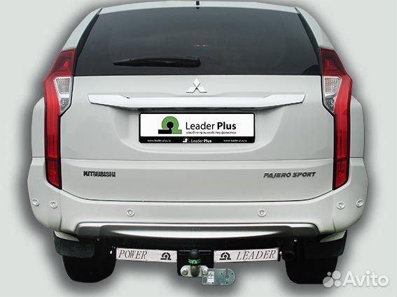 Фаркоп Mitsubishi Pajero Sport с нерж.пластиной