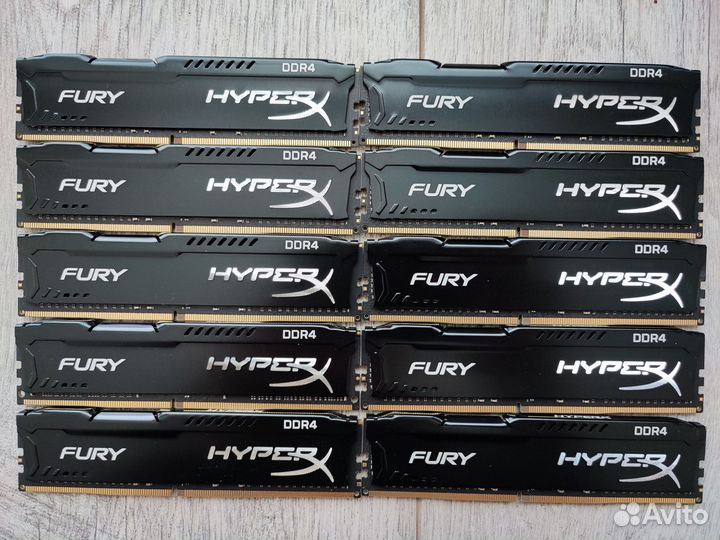 DDR4 Kingston HyperX fury Black 8/16/32Гб Новая