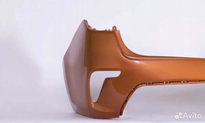 Бампер KIA RIO 4 2017-2020 седан задний оранжевый