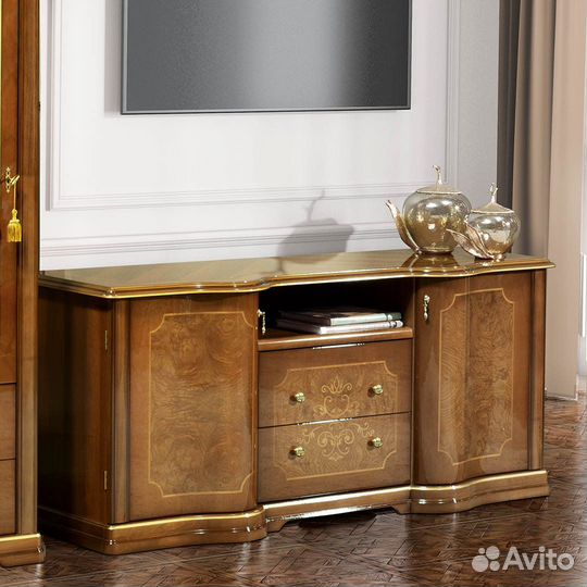 Тумба тв малая Флориана орех Миассмебель