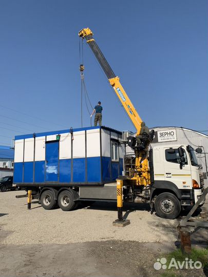 Перевозка различных грузов. Грузовик с краном 6 т