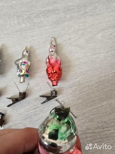 Елочные игрушки СССР на прищепке