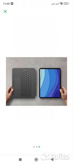 Чехол-клавиатура Logitech Combo iPad Pro 12.9