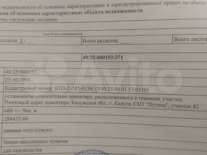 Участок 6 сот. (СНТ, ДНП)