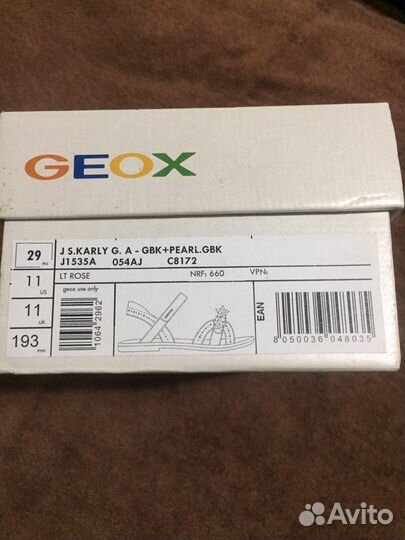 Босоножки для девочки Geox,обувь Детская Geox