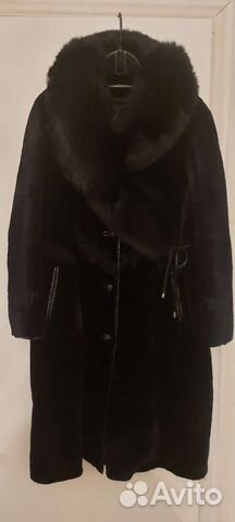 Шуба мутоновая с песцом