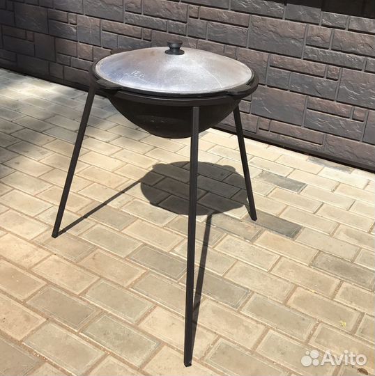 Казан, тренога, шумовка