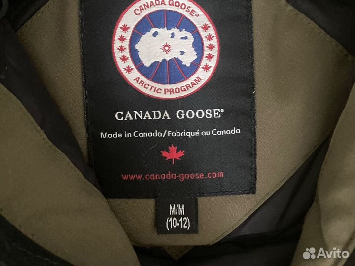 Пуховик canada goose детский 10-11 лет