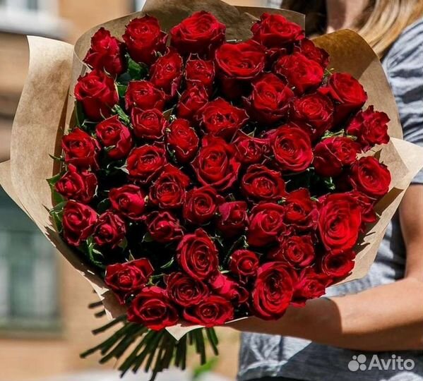 51 красная роза